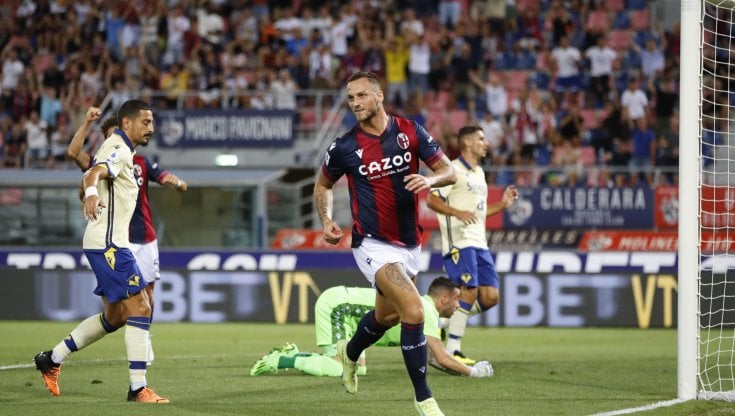 Marko Arnautovic dopo il gol