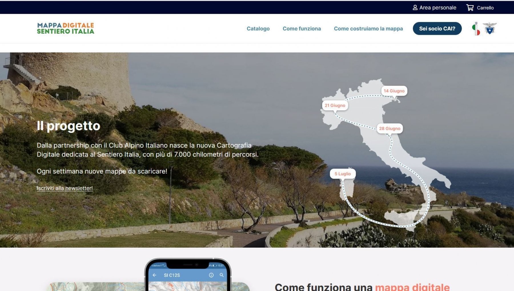 Trekking a portata di app. Arriva la mappa digitale del Sentiero Italia ...