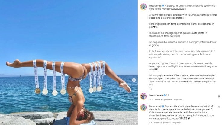 Linda Cerruti reagisce ai commenti sessisti a una sua foto: "Società maschilista, sono schifata"