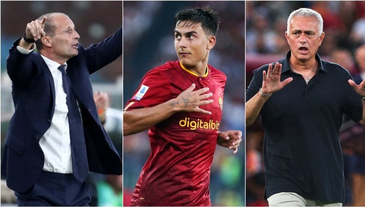 Allegri, Dybala e Mourinho