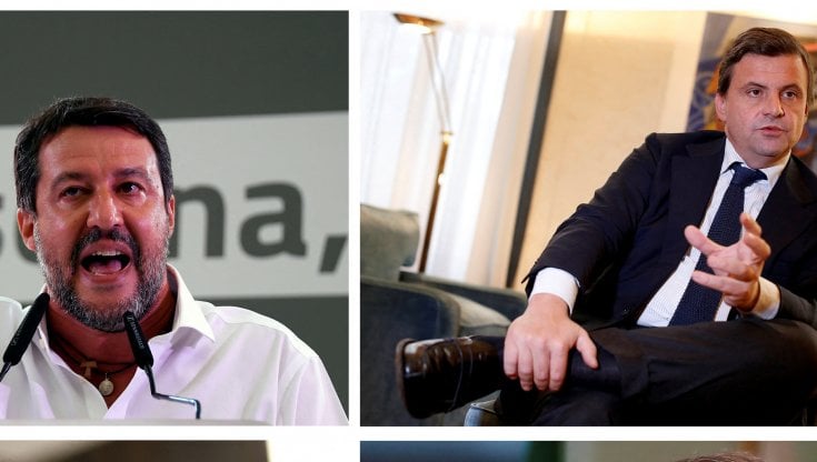 Matteo Salvini e Carlo Calenda