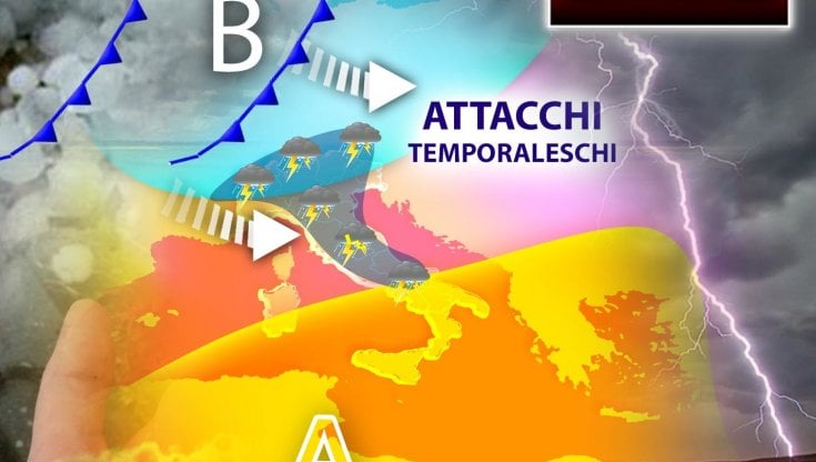 Previsioni meteo, settimana all'insegna di temporali e instabilità