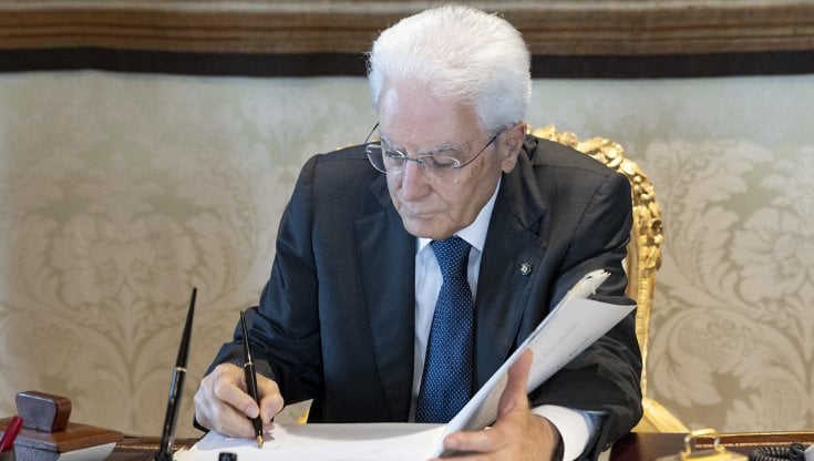 Il presidente della Repubblica Sergio Mattarella