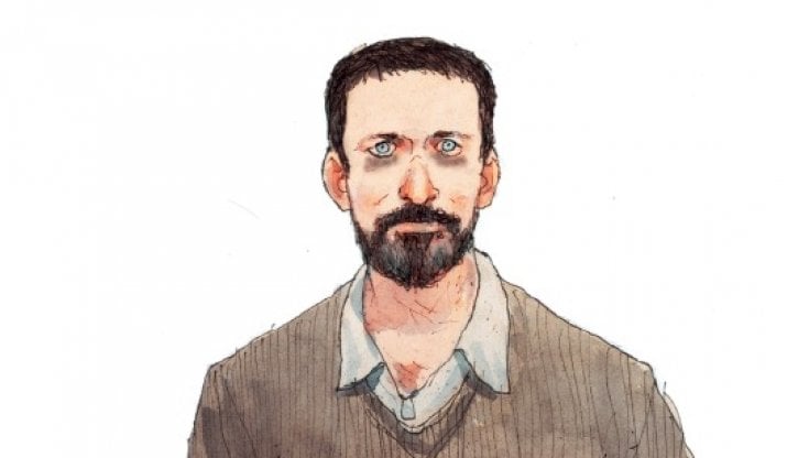 Michele Serra in un disegno di Gipi