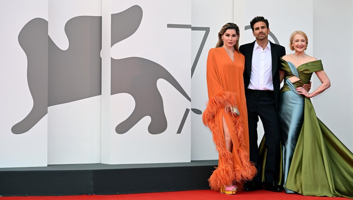 Patricia Clarkson (a destra) con il regista Andrea Pallaoro (centro) e Trace Lysette (sinistra) 