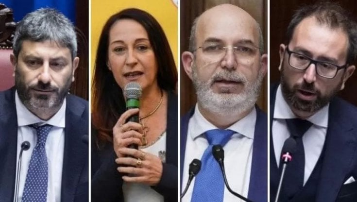 I big 5S in scadenza: da sinistra Fico, Taverna, Crimi e Bonafede