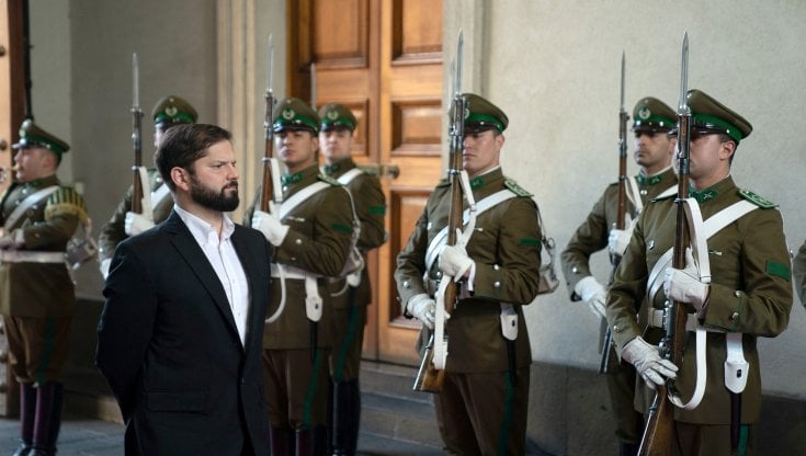 Il presidente del Cile Gabriel Boric
