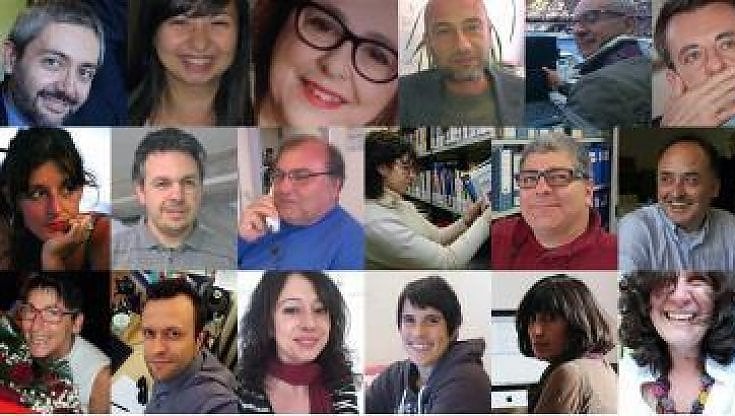 Una parte della redazione di "Redattore Sociale"