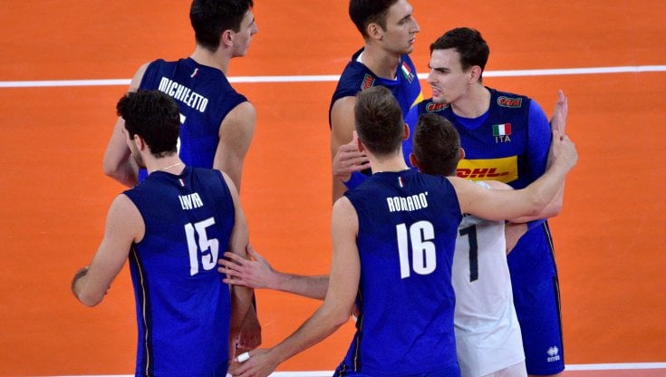 Gli azzurri contro Cuba