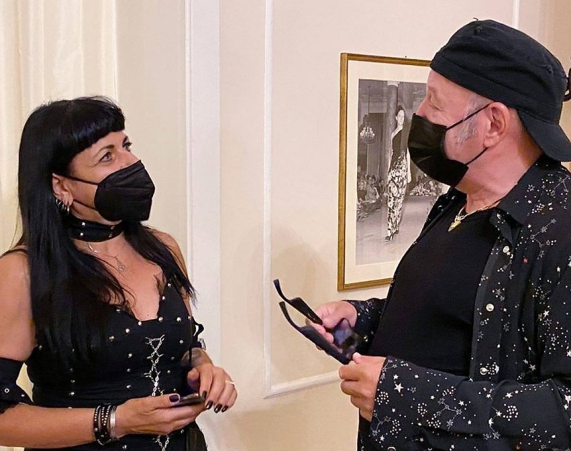 Daniela Volponi con Vasco Rossi (Foto dal profilo Facebook di Daniela Volponi) 