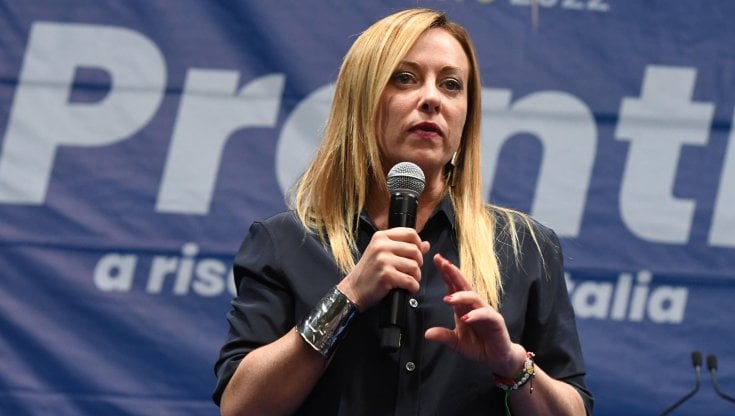 La leader di FdI, Giorgia Meloni
