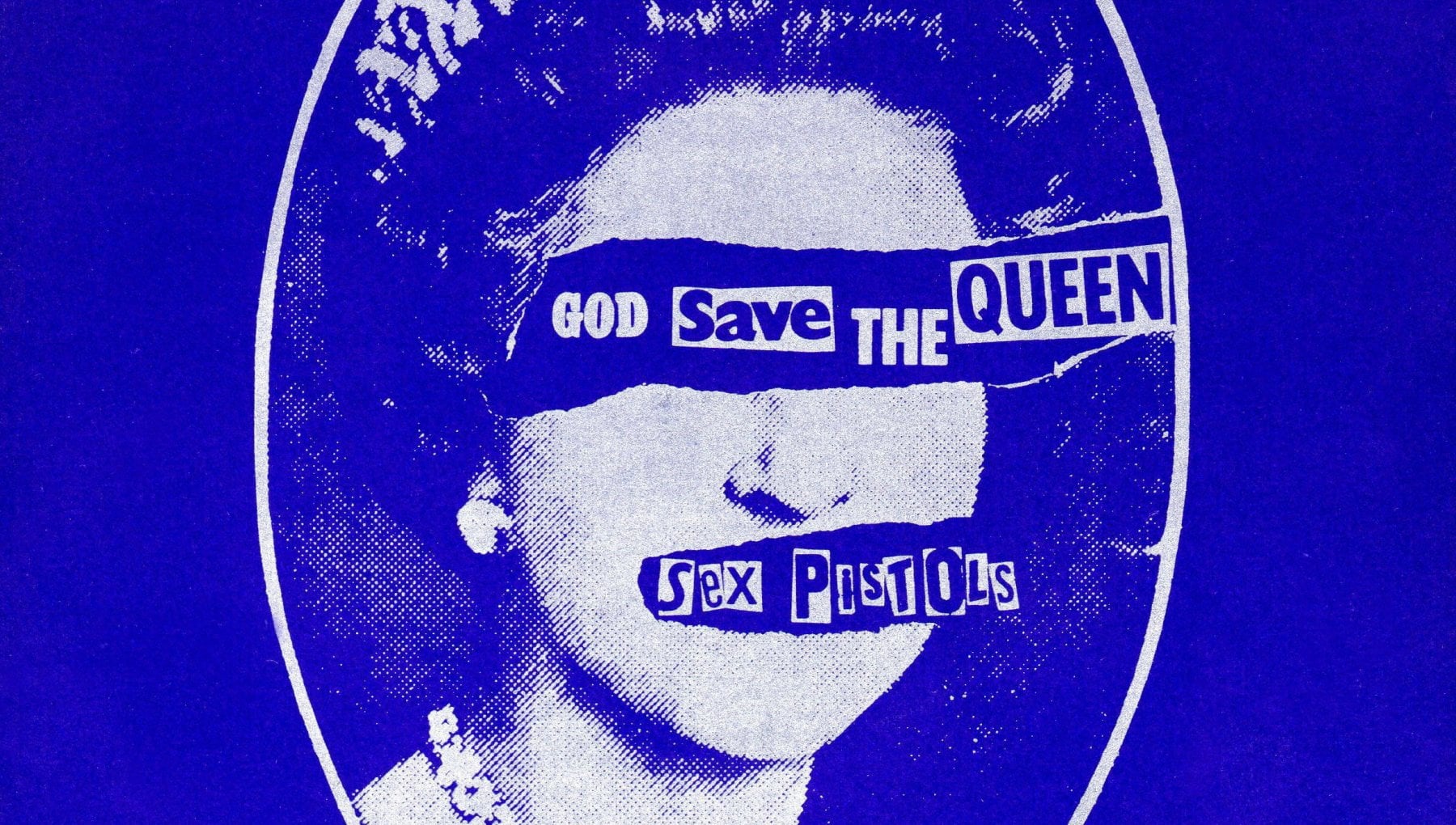 T-shirt Donna Bianca Regina Elisabetta Con Piercing: Stile Punk God Save The Queen - 5