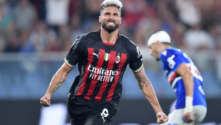 Leao esulta dopo il gol vittoria