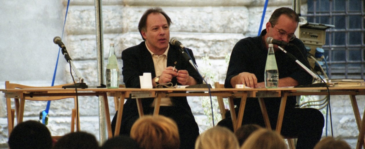Javier Marias al Festivaletteratura di Mantova nel 2000