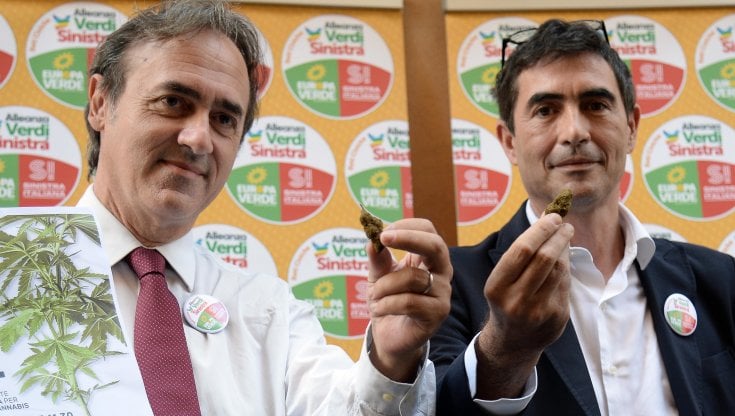 Da sinistra: Angelo Bonelli con Nicola Fratoianni