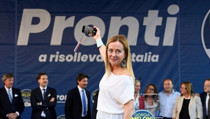 La leader di FdI, Giorgia Meloni