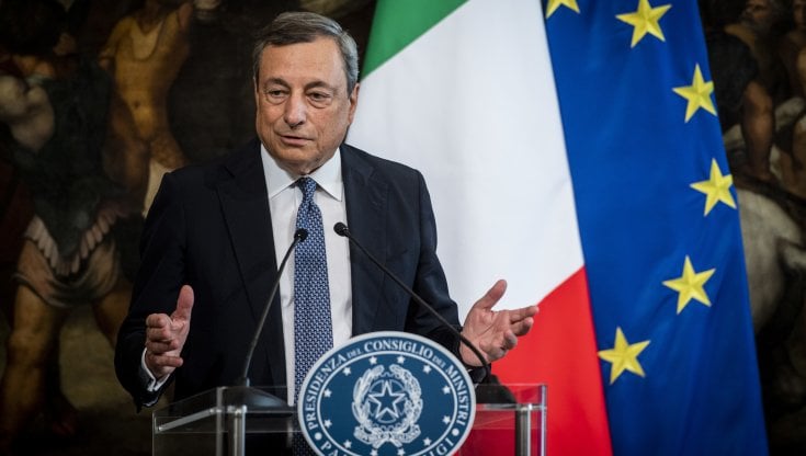 Il premier Mario Draghi