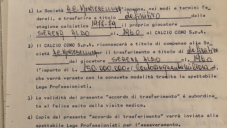 Aldo Serena: "Ecco i contratti da calciatore che mi hanno cambiato la vita"