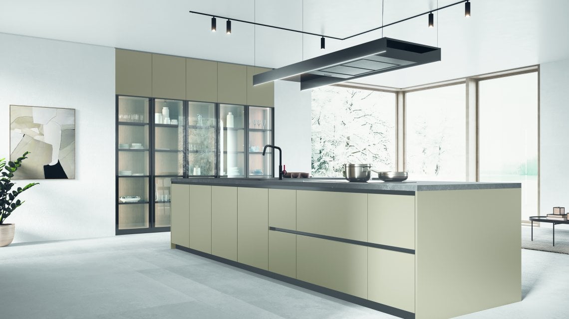 Cucina Time di Arredo3 con anta Teca trasparente