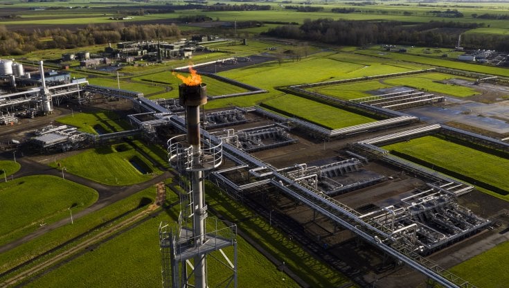 Un impianto di gas a Kommerzul (Olanda)