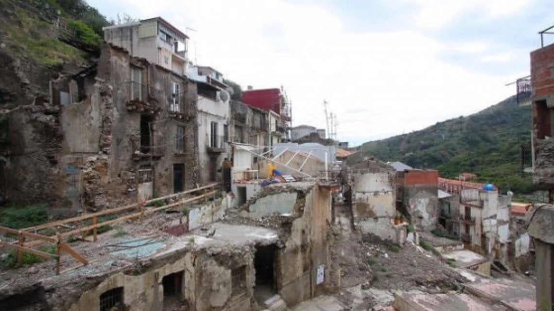 La frana di Giampilieri nel 2009