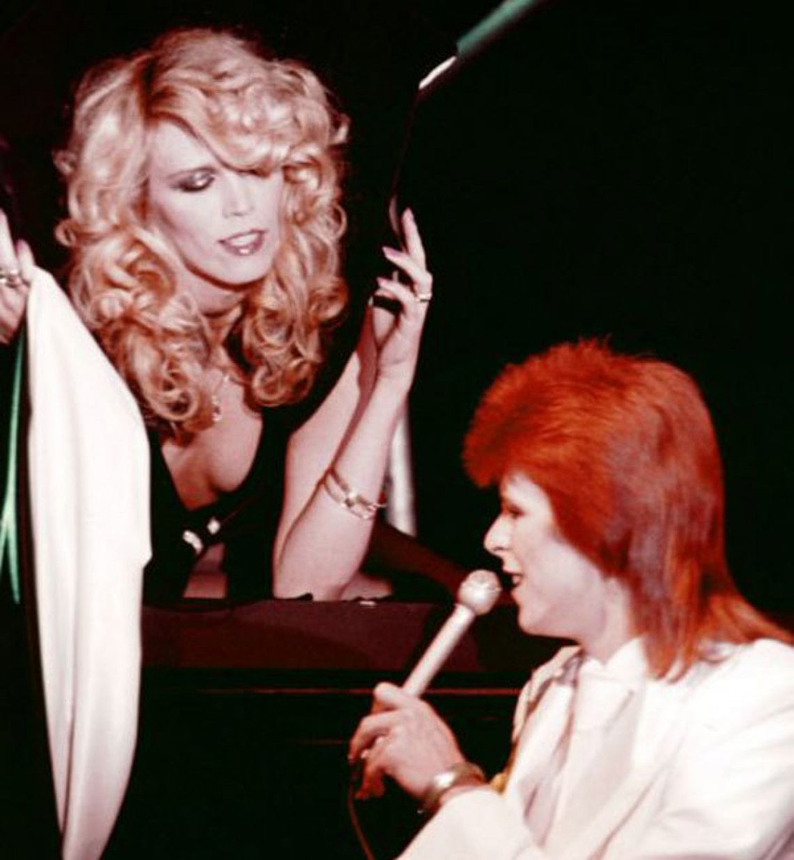 Amanda  Lear con David Bowie 