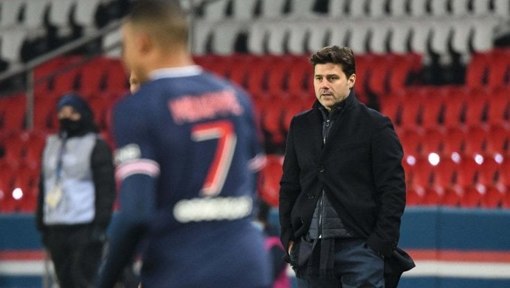 Mauricio Pochettino durante una partita del Psg