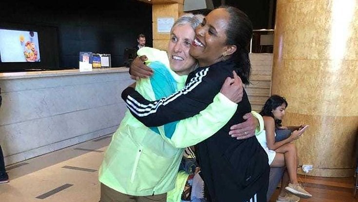 Elana Meyer e Derartu Tulu