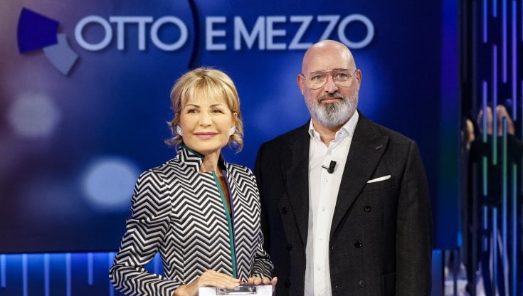 Lilli Gruber e Stefano Bonaccini