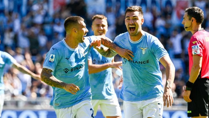 Romagnoli esulta dopo il gol