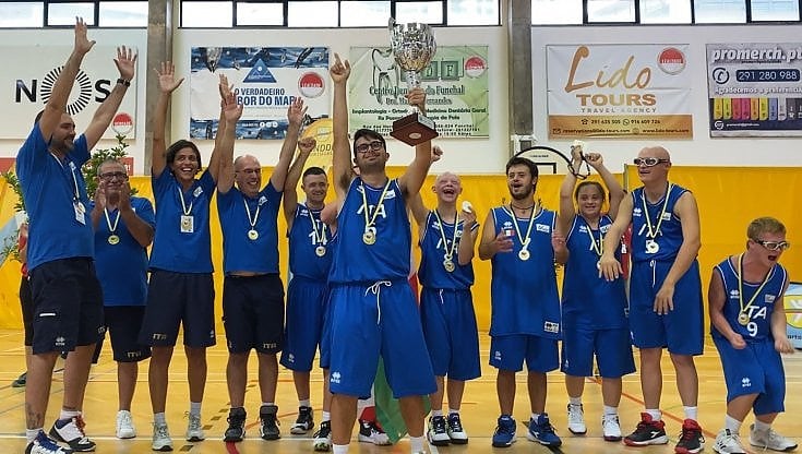 L'Italbasket con sindrome di down campione del mondo