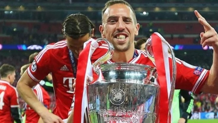 Franck Ribery e la Champions vinta nel 2013 col Bayern Monaco