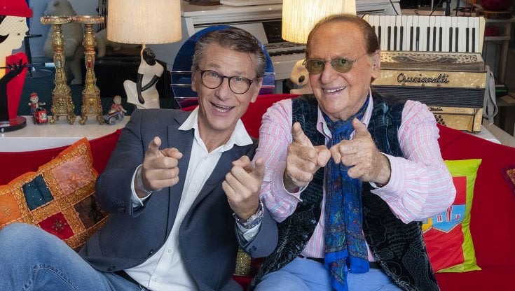 Renzo Arbore, a sinistra, con Geg&egrave; Telesforofoto di  Iwan Palombi