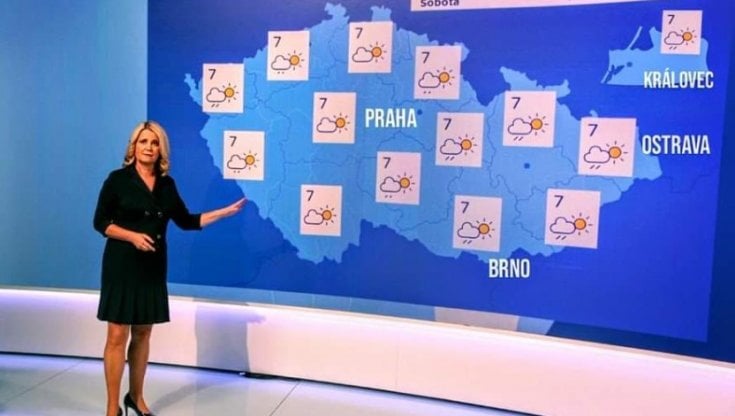 Il meteo di una tv ceca sta allo scherzo e mette Kaliningrad (Kralovec) nella mappa della Cechia