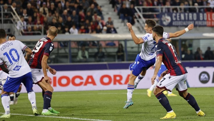 Djuricic realizza il gol del pareggio doriano
