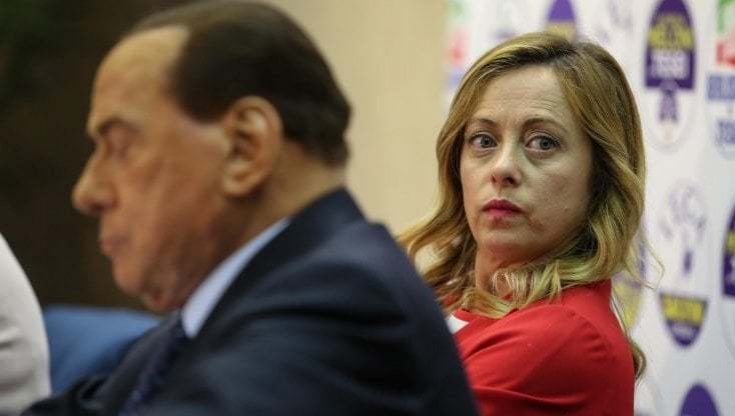 Silvio Berlusconi e Giorgia Meloni