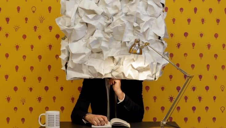 Un particolare della performance di Daniele Sigalot