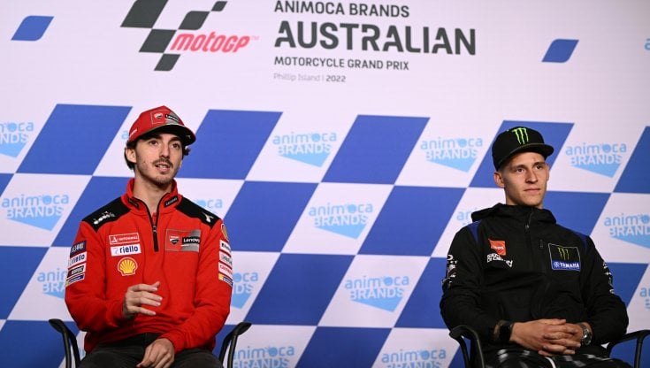 Bagnaia e Quartararo in conferenza stampa