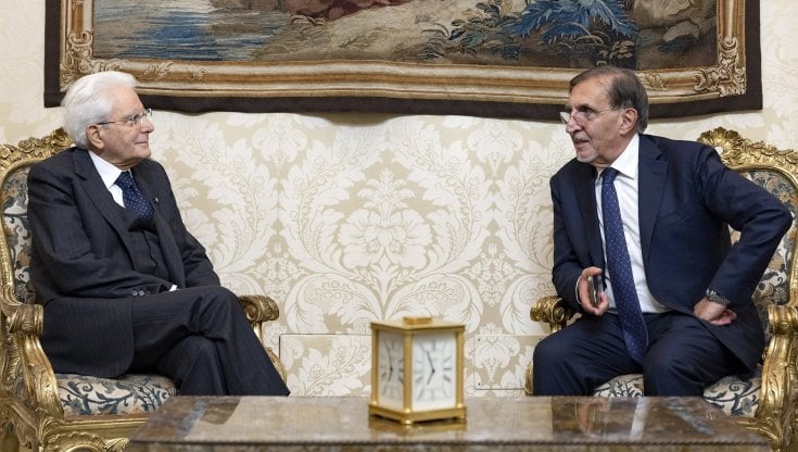 Il presidente Mattarella con Ignazio La Russa neopresidente del Senato