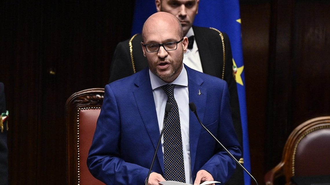 Il presidente della Camara, Lorenzo Fontana