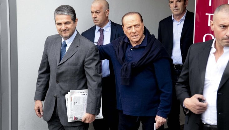 Valentino Valentini con Silvio Berlusconi