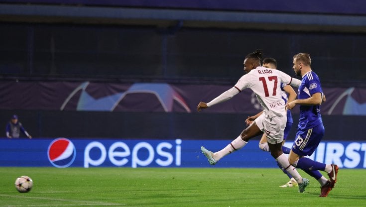 Leao segna il gol del 2 a 0