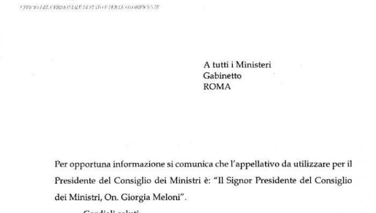Il/La presidente