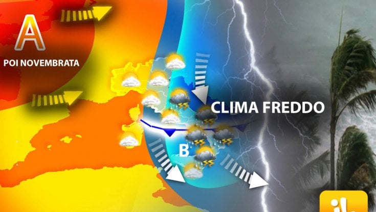 Previsioni meteo, maltempo al Centro-Sud e freddo al Nord. Ma da lunedì torna il caldo con la Novembrata