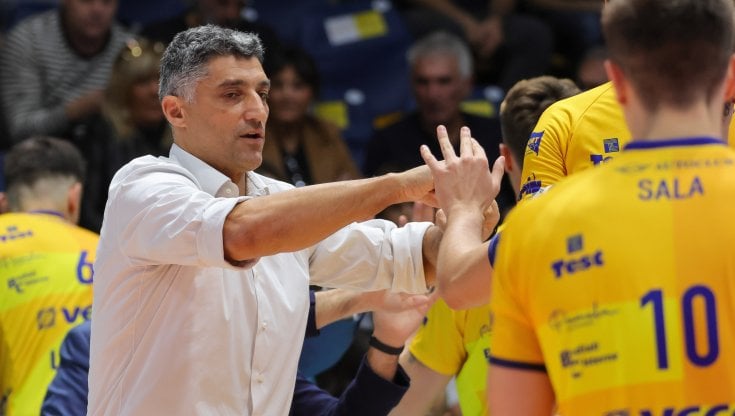 Andrea Giani durante la partita della riscossa di Modena