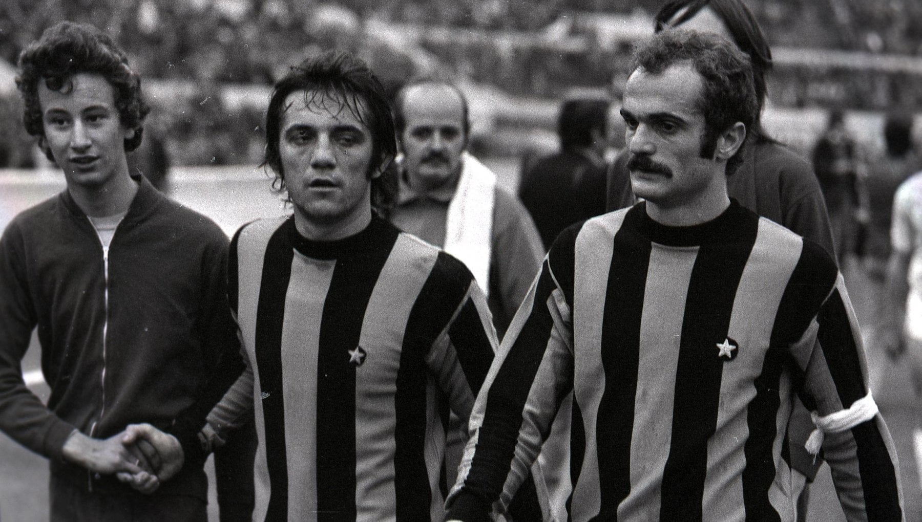 Photo Vintage Inter Milan, Sandro Mazzola - Années 60, Tirage Argentique 21x27 Cm