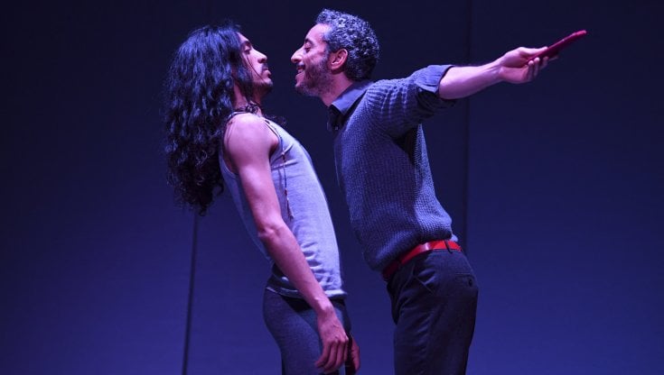 Gli attori Mohamed Ouerghi e Hamadi Bejaoui in una scena&nbsp;di Flagranti (Getty Images)