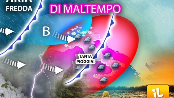 Previsioni meteo, 10 giorni di pioggia: allerta maltempo sul Tirreno per ciclone in arrivo