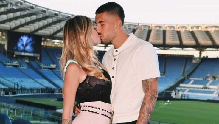 Chiara Nasti e Mattia Zaccagni allo stadio Olimpico di Roma