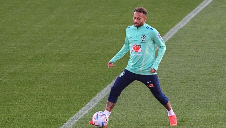 Neymar in allenamento